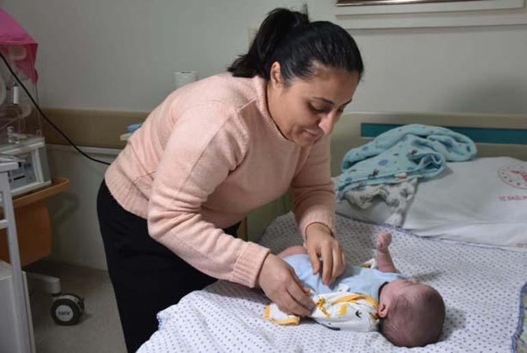 540 gram doğan Efe bebek annesine kavuştu