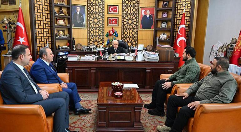 MHP Lideri Devlet Bahçeli Suriyeden gelen heyeti kabul etti