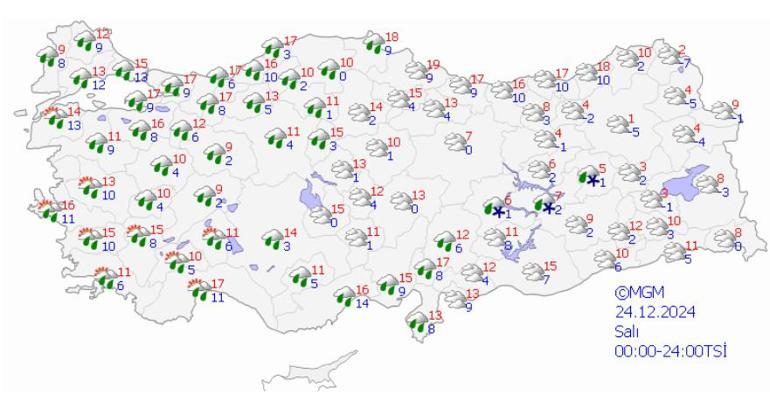 Hava durumu uyarısı Meteoroloji Pazar gününe dikkat çekti Kar, sağanak, fırtına, buzlanma...