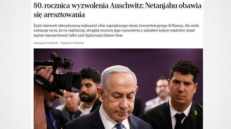 Polonya medyası: Netanyahu tutuklanmaktan korkuyor