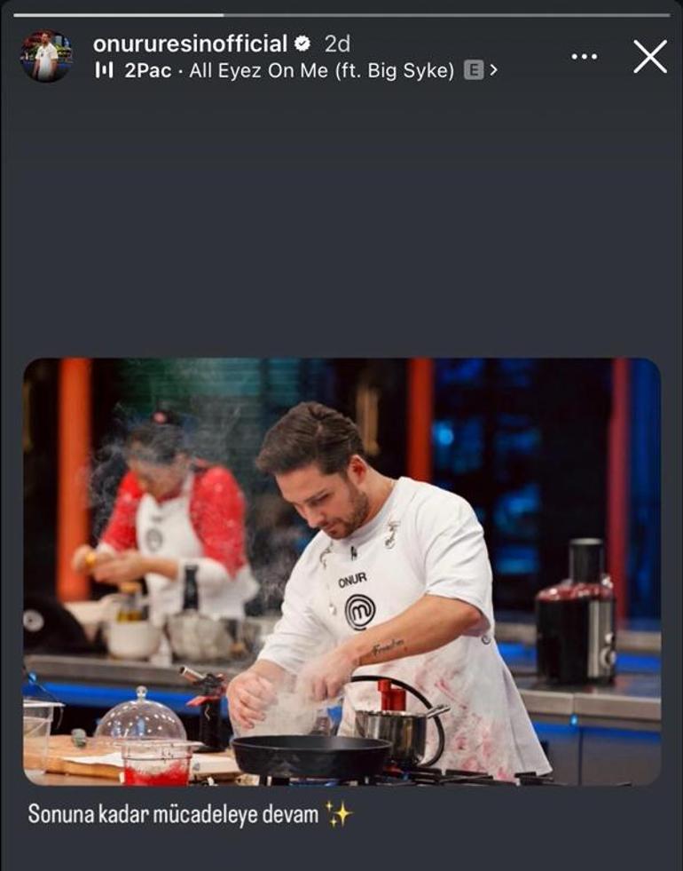 Masterchefte Onur gözyaşlarını tutamamıştı İlk paylaşım geldi