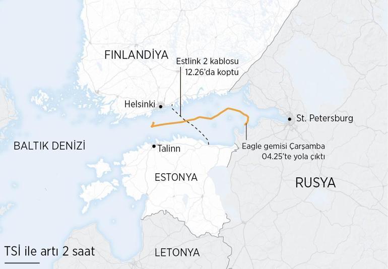 Son dakika... Avrupada kablo krizi: Finlandiya Rus tankere el koydu