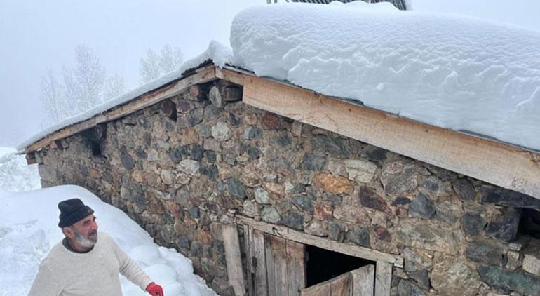 Kar kalınlığı 3 metreyi aştı Sıcak evlerimizde kışı geçiriyoruz