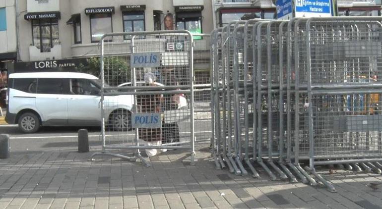 İstanbulda yılbaşı tedbirleri Taksim Meydanı demir bariyerlerle kapatıldı