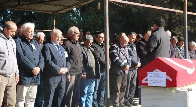 Trafik kazasında ölen polis memuru son yolculuğuna uğurlandı