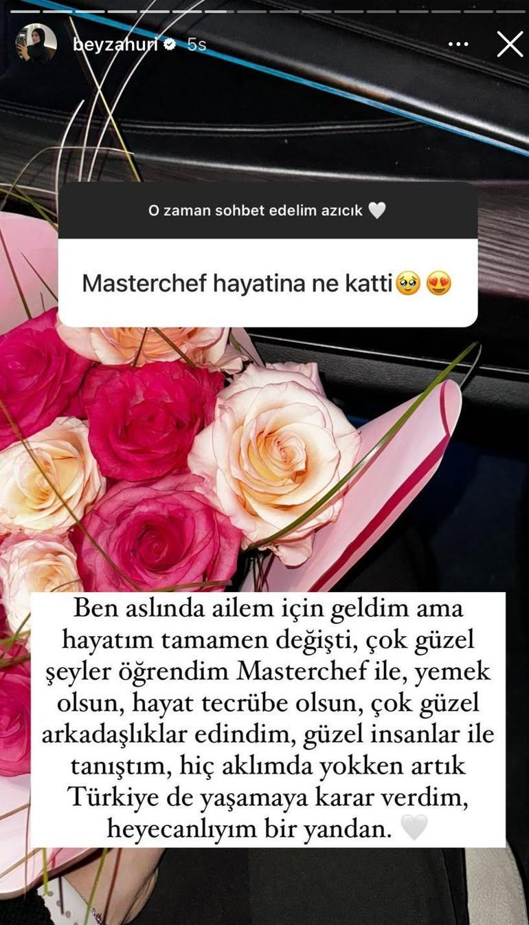 Masterchef Beyzadan yarışma sonrası Türkiye kararı Sosyal medyadan duyurdu