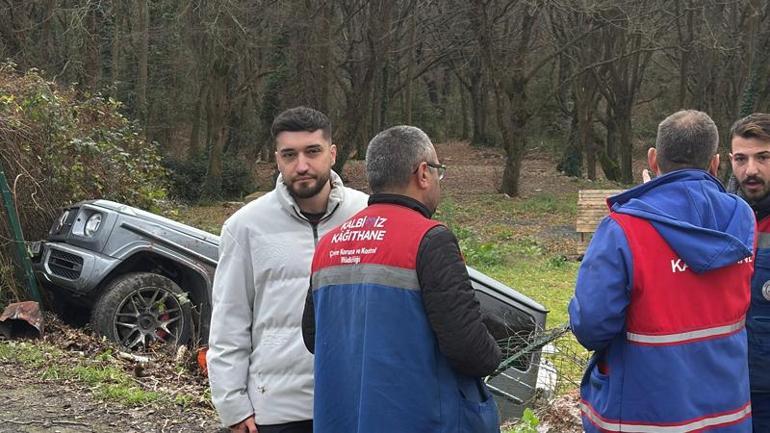 Ciple seyyar satıcıya çarpıp mesire alanına uçtu Bacakları kırıldı