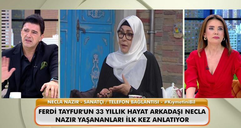 Son dakika... Ferdi Tayfur cenazesinde kavga Necla Nazır canlı yayında ilk kez açıkladı