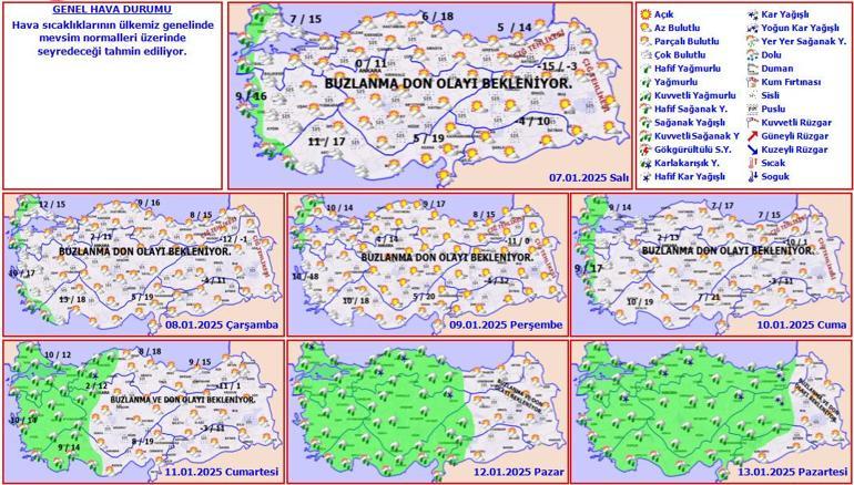 Son dakika… Meteoroloji uyardı: Bu haftaya dikkat Kar, yağmur, buzlanma ve sis…