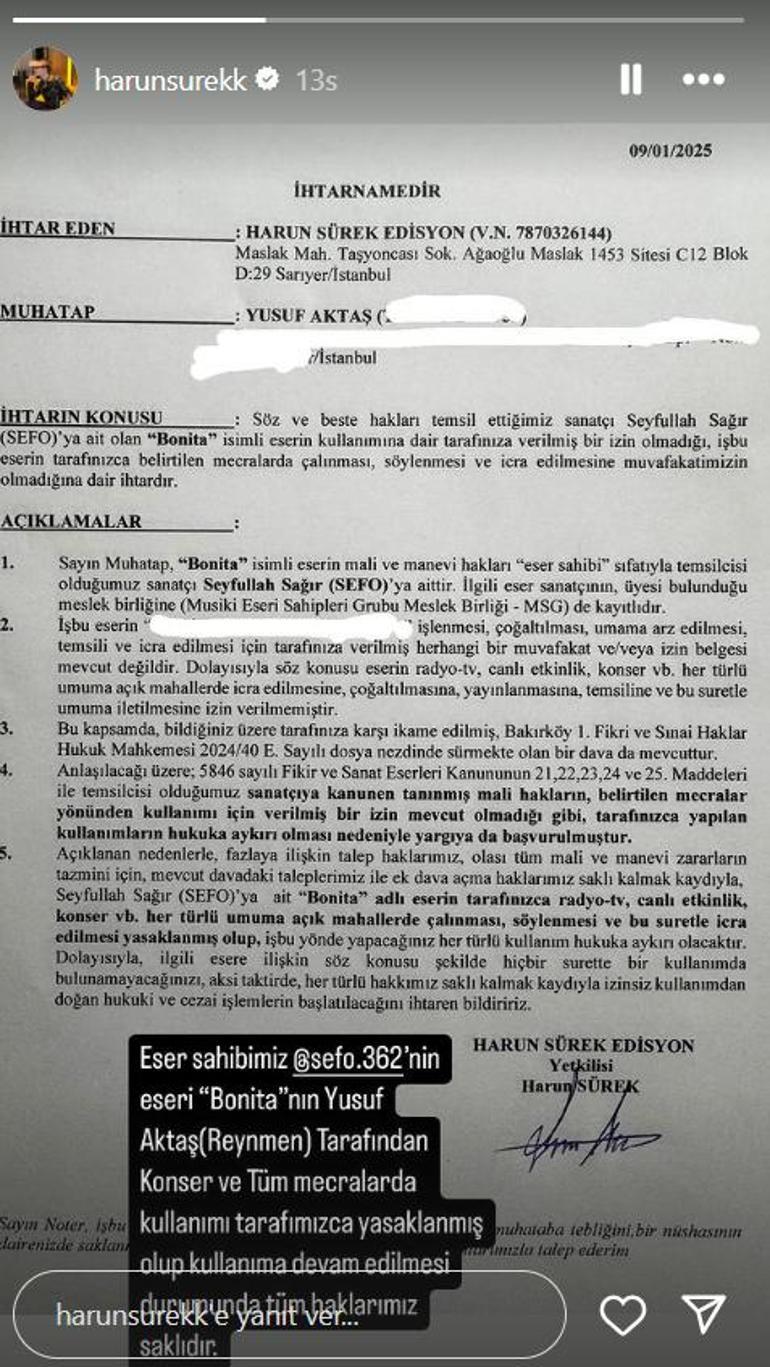 Ünlü rapçi Sefo ve Reynmen davalık oldu Bomba sözler: Elimden ne gelirse yapacağım