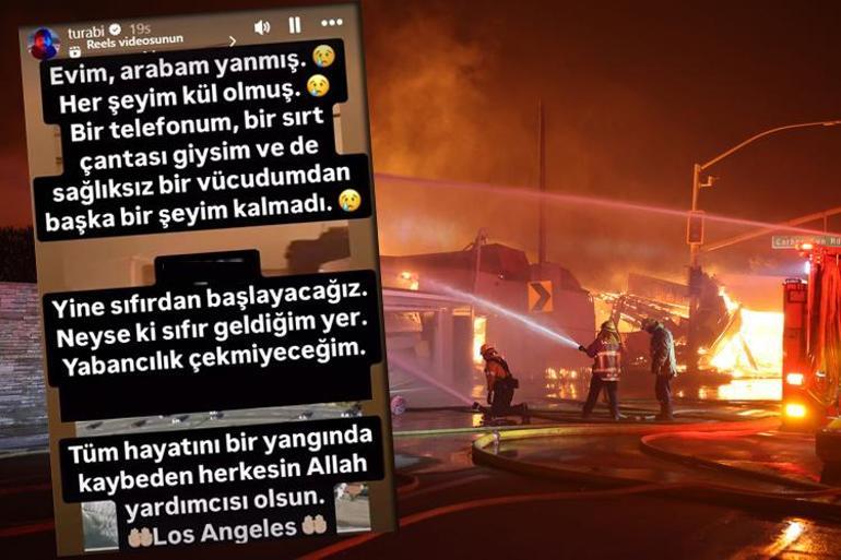 Los Angeles yangın faciası Turabiyi de yaktı Ana ocağına geri dönüyorum