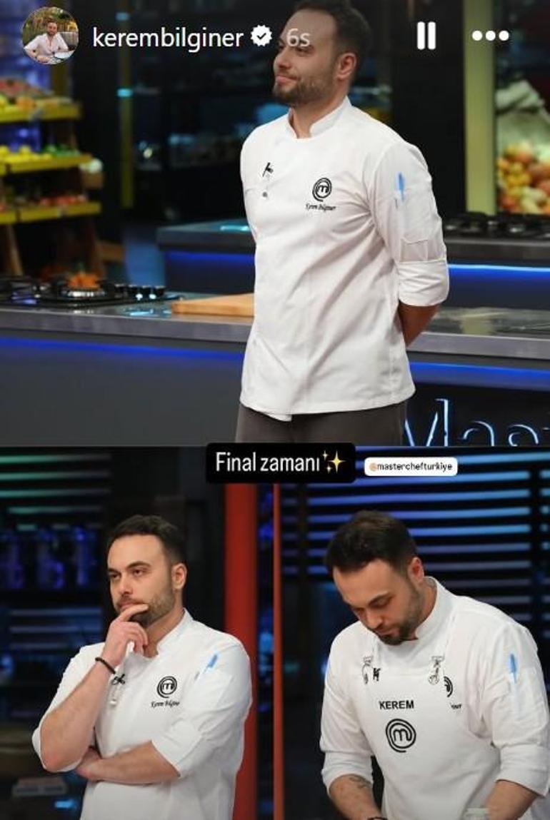 Masterchefte ikinci finalist belli oldu 1 puanla finale çıkan Kerem Bilginerden ilk paylaşım