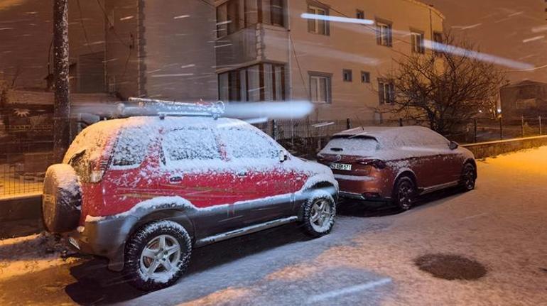 Edirne Keşanda kar etkili olmaya başladı