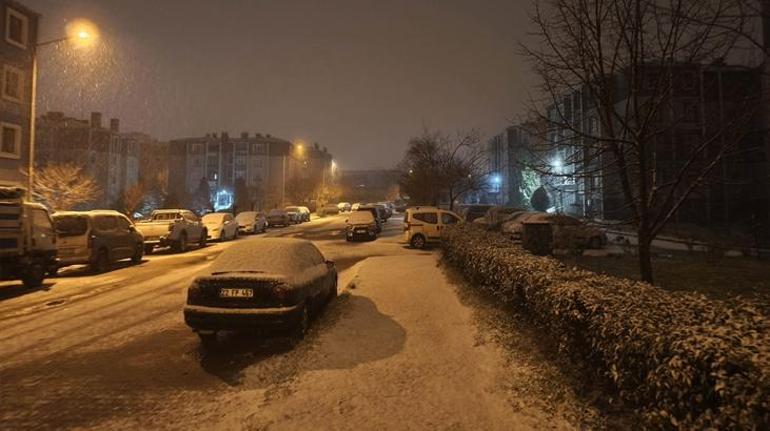 Edirne Keşanda kar etkili olmaya başladı