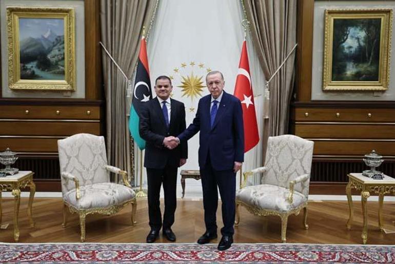 Cumhurbaşkanı Erdoğan, Libya Başbakanı Dibeybeyi kabul etti