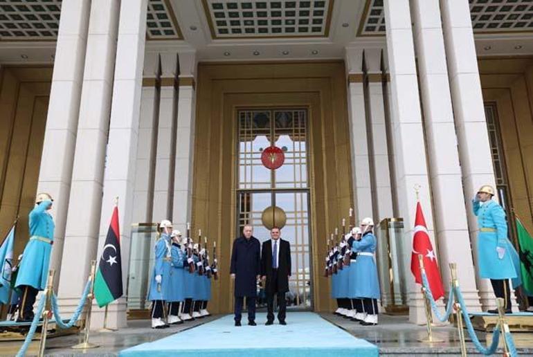 Cumhurbaşkanı Erdoğan, Libya Başbakanı Dibeybeyi kabul etti