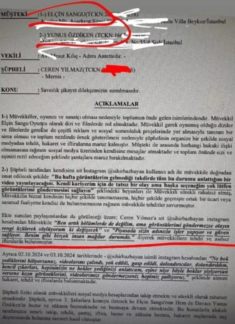 Elçin Sangu ve sevgilisi hakkında şoke eden iddia Fenomen Ceren Yılmaz: Beni evimden aldırdılar