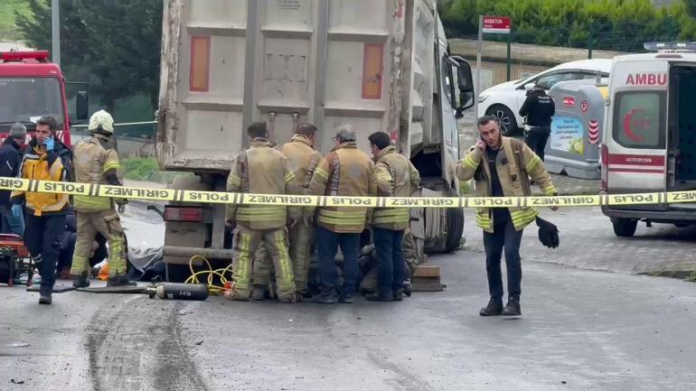 İstanbulda kontrolden çıkan kamyon dehşet saçtı Altına alıp 50 metre sürükledi