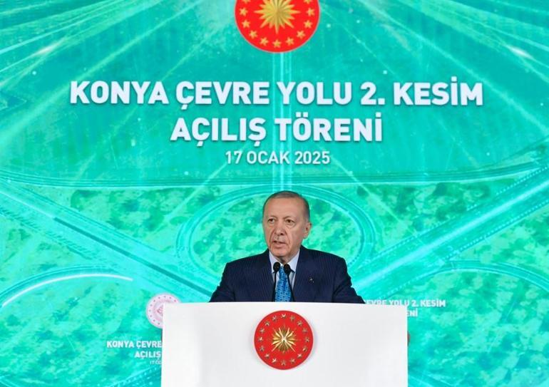 Konya Çevre Yolu açıldı Cumhurbaşkanı Erdoğan: Yıllık 6 milyar lira tasarruf sağlanacak