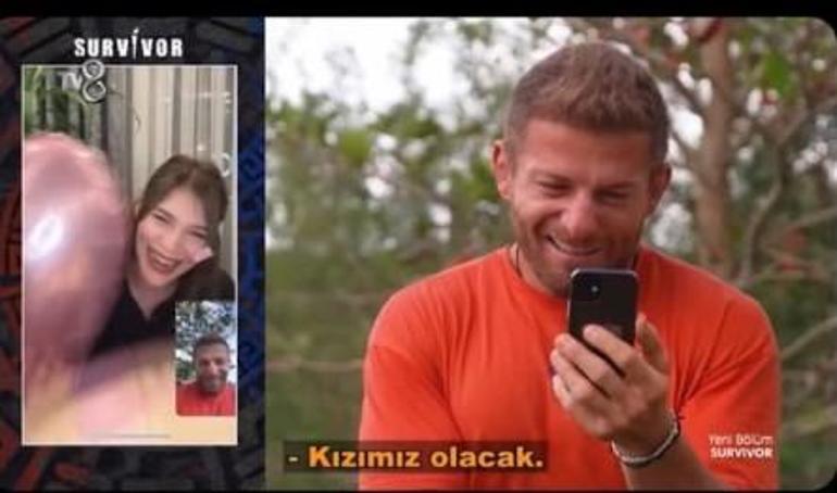 Survivor İsmail Balaban bebeğinin cinsiyetini öğrendi Mutluluktan gözyaşlarını tutamadı