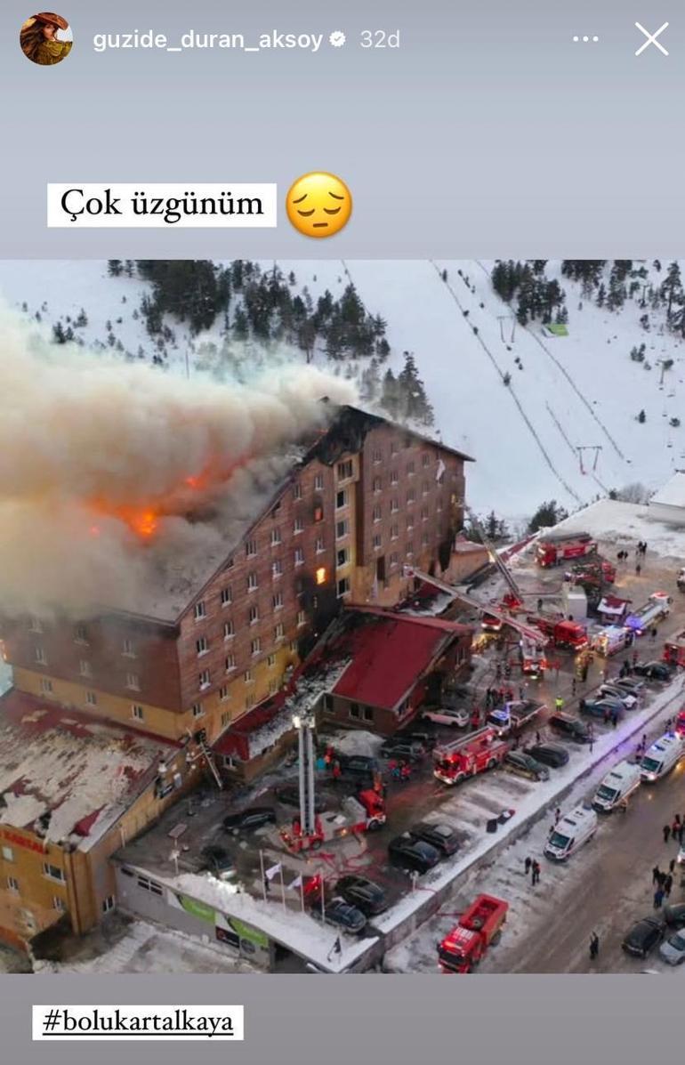 Boluda otel yangını faciası Ünlülerden taziye mesajları yağdı