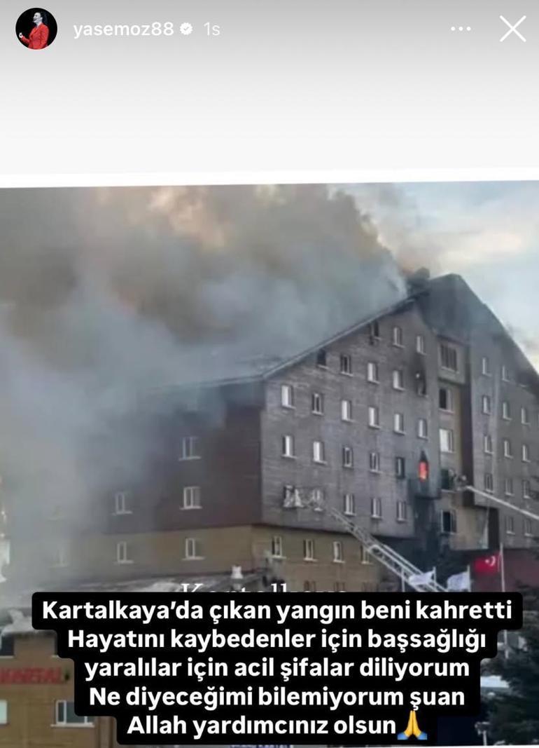 Boluda otel yangını faciası Ünlülerden taziye mesajları yağdı