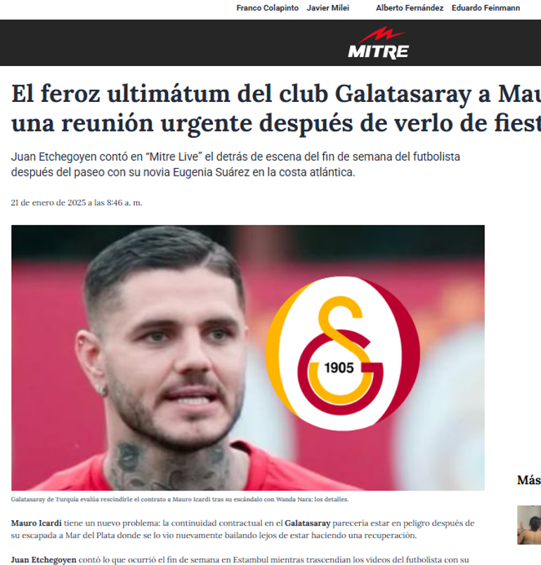 Icardi için olay iddia Partide eğlendi, Galatasaray acil bir toplantı yaptı