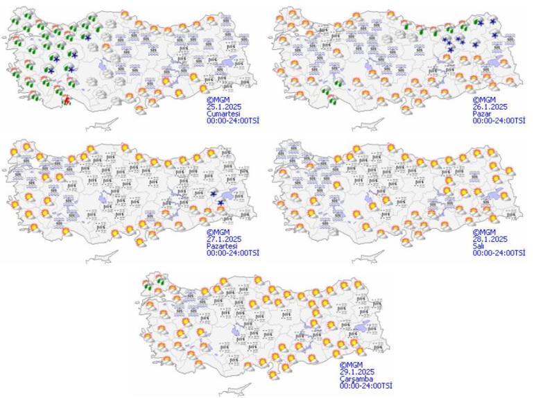 Meteoroloji yarın için saat verdi Kar, sağanak ve sis uyarısı