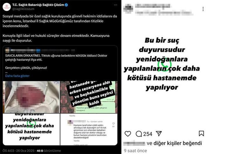 Özel hastanede skandal Bebeklere kötü muamele iddiasına soruşturma