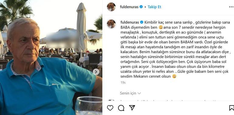 Babasını kaybeden Fulden Urasın paylaşımı duygulandırdı Çok üşüyorum baba, sol yanım çok acıyor