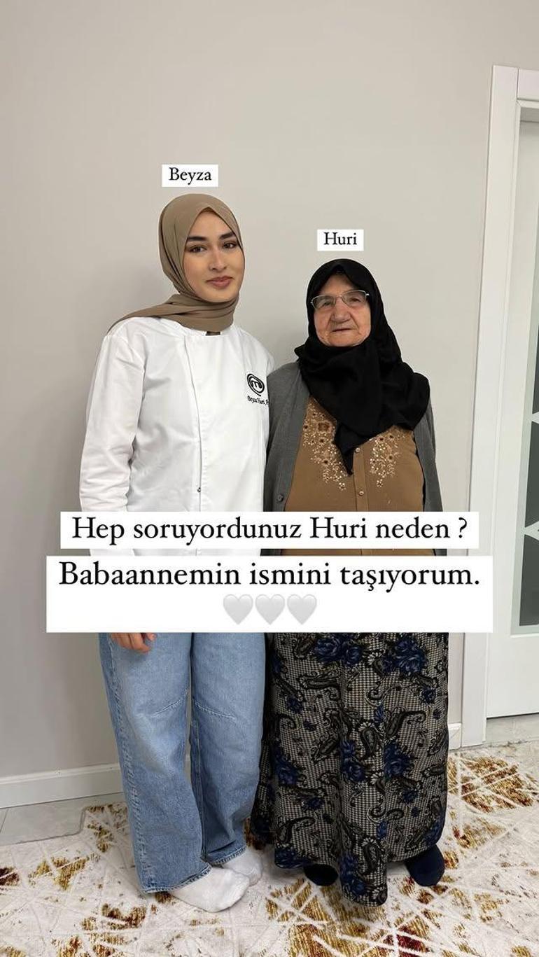 Masterchef Beyza Huri Aydın ilk kez paylaştı Adının nereden geldiği belli oldu