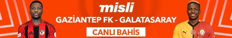 Galatasaray, Gaziantep FK deplasmanına çıkıyor Şampiyon Oranlar Misli’de