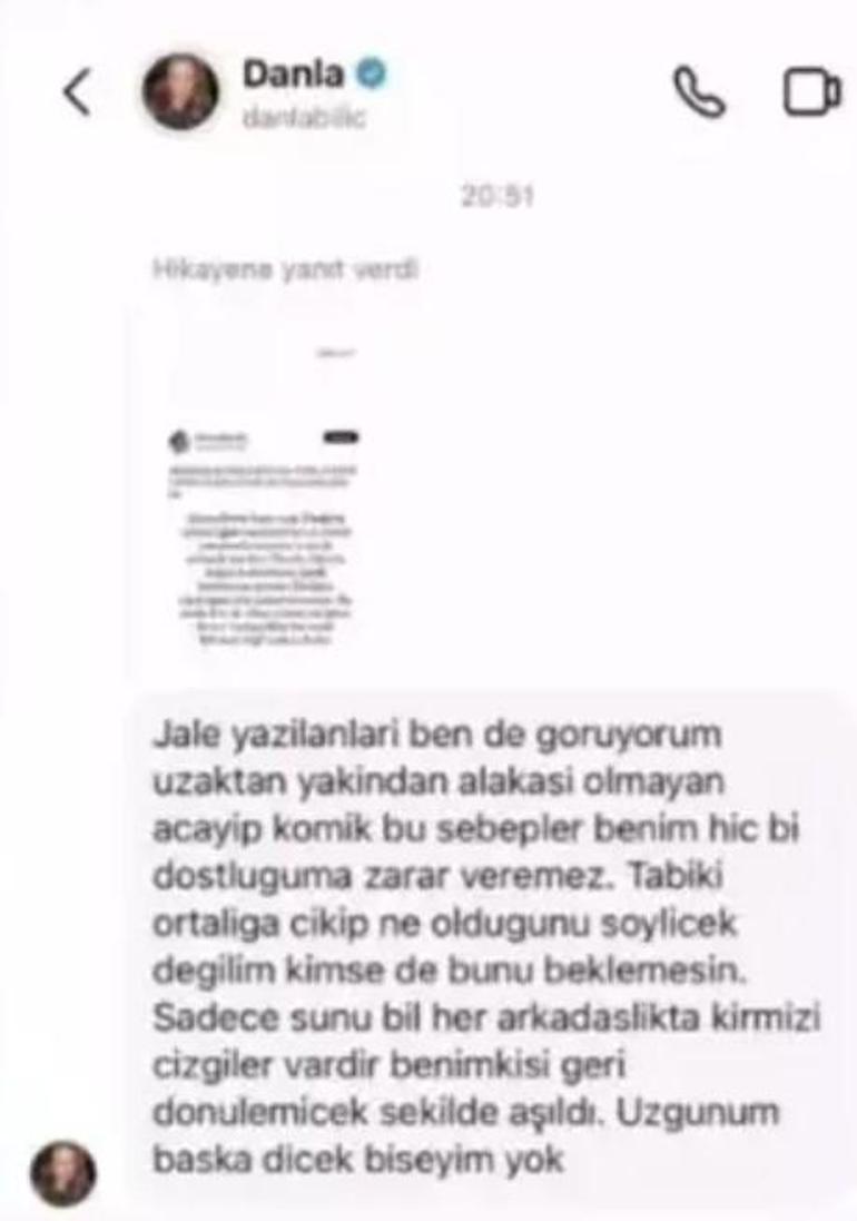 Yakın dostu Ala Tokel ile küs olduğu iddia ediliyordu Danla Bilic ilk kez açıkladı