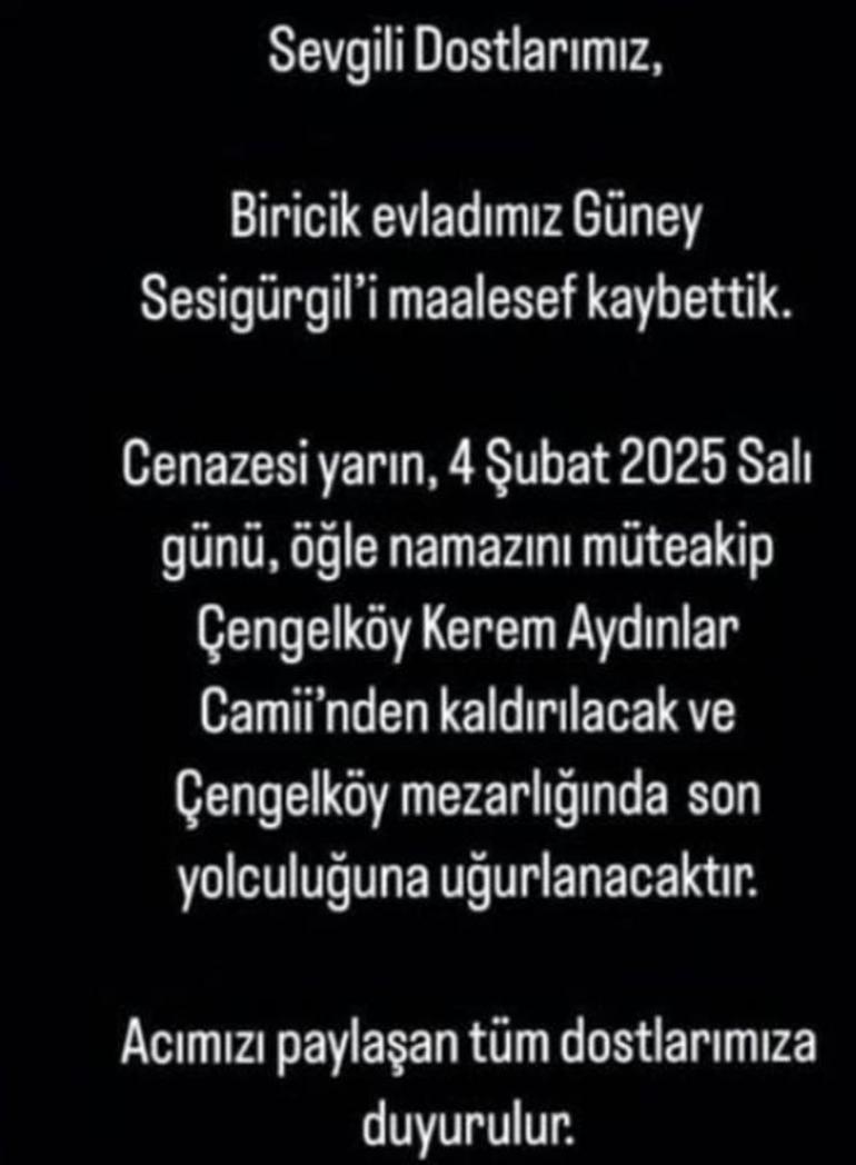 Ünlü yönetmenin evlat acısı Sosyal medya hesabından duyurdu