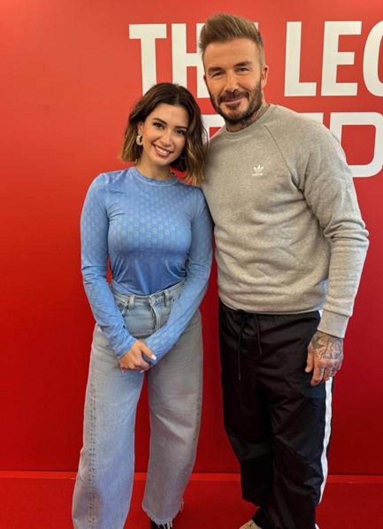 Buse Terim ve dünyaca ünlü futbolcu David Beckham bir araya geldi Başardım diyebilir miyiz