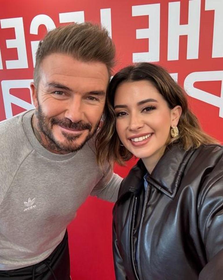 Buse Terim ve dünyaca ünlü futbolcu David Beckham bir araya geldi Başardım diyebilir miyiz