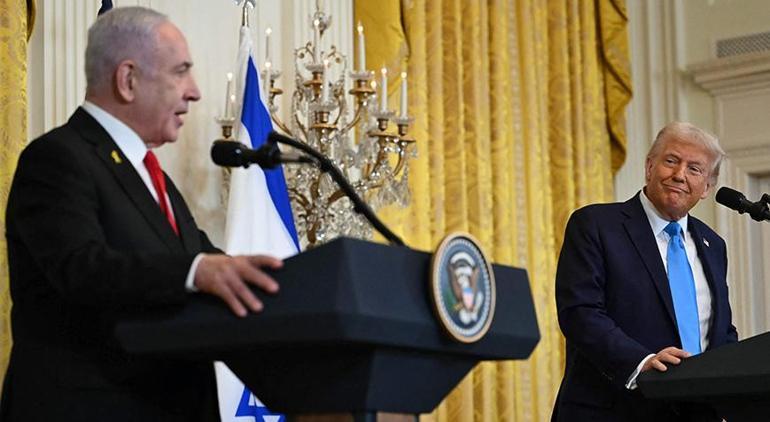 Son dakika: Netanyahu ile birlikte kamera karşısına geçti Trump: ABD, Gazze Şeridini devralacak