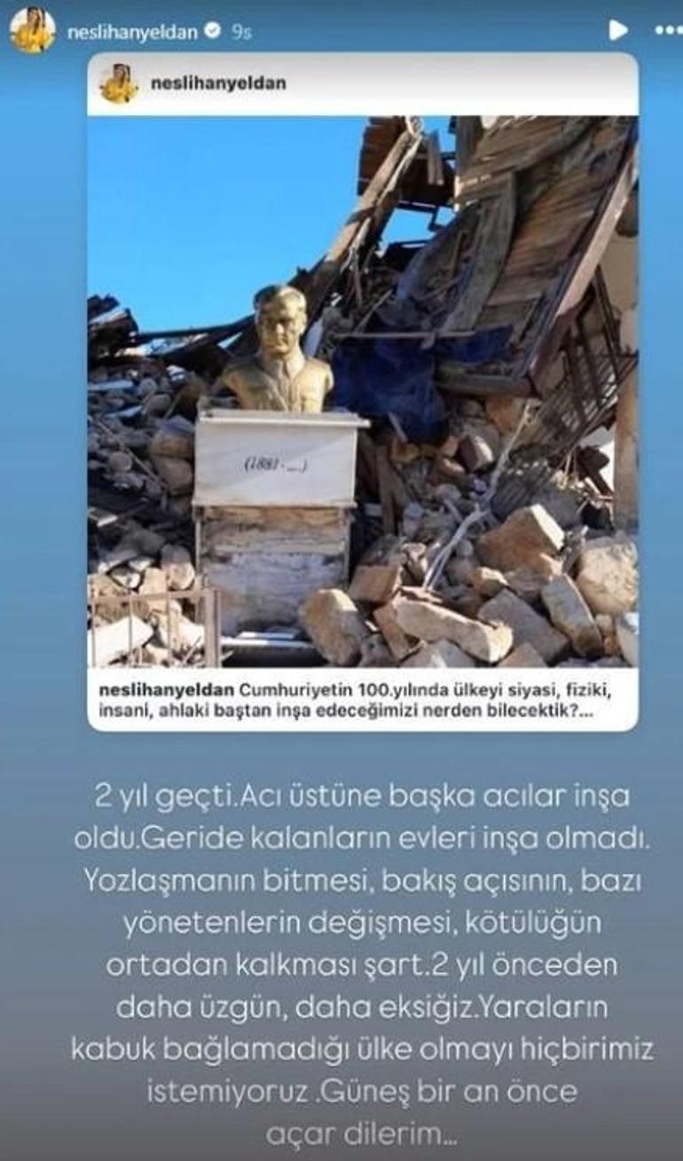 Ünlü isimlerden 6 Şubat paylaşımları Unutmadık, unutmayacağız