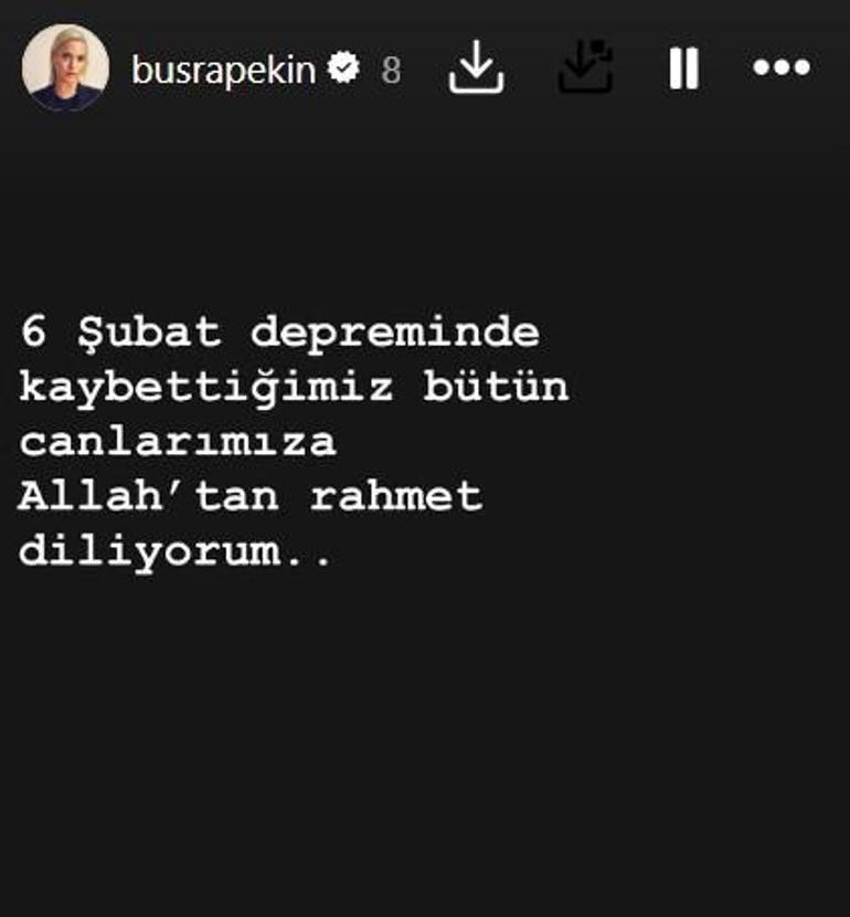 Ünlü isimlerden 6 Şubat paylaşımları Unutmadık, unutmayacağız