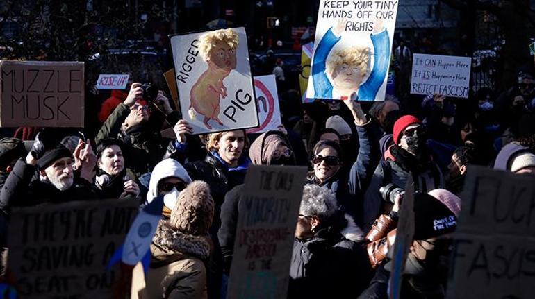 ABDde binlerce kişi, Başkan Trumpın göçmen politikasını protesto etti