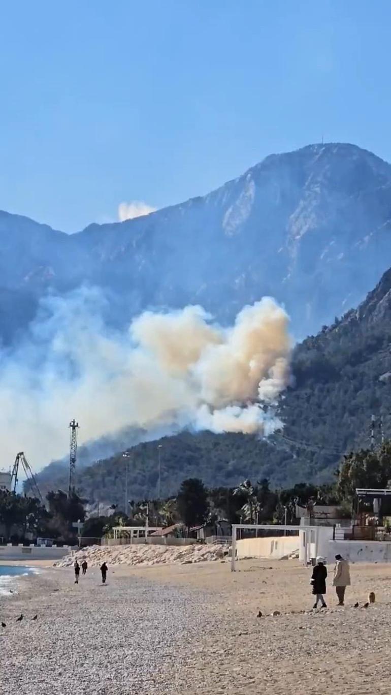 Son dakika... Antalyada orman yangını, ekipler sevk edildi