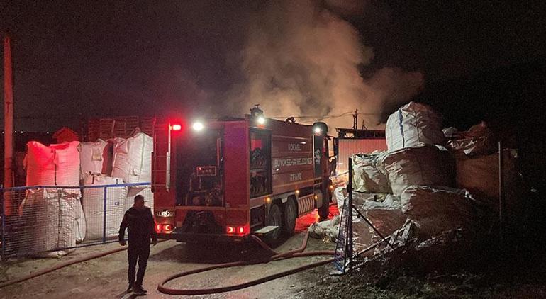 Palet fabrikasında korkutan yangın: 1 yaralı