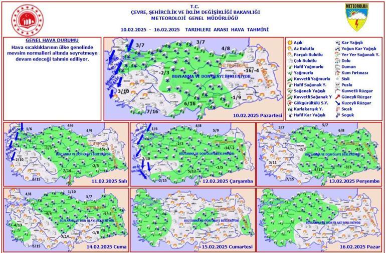 Son dakika... Pazartesi İstanbula yeniden kar geliyor Meteoroloji ve AKOM gün gün son durumu paylaştı