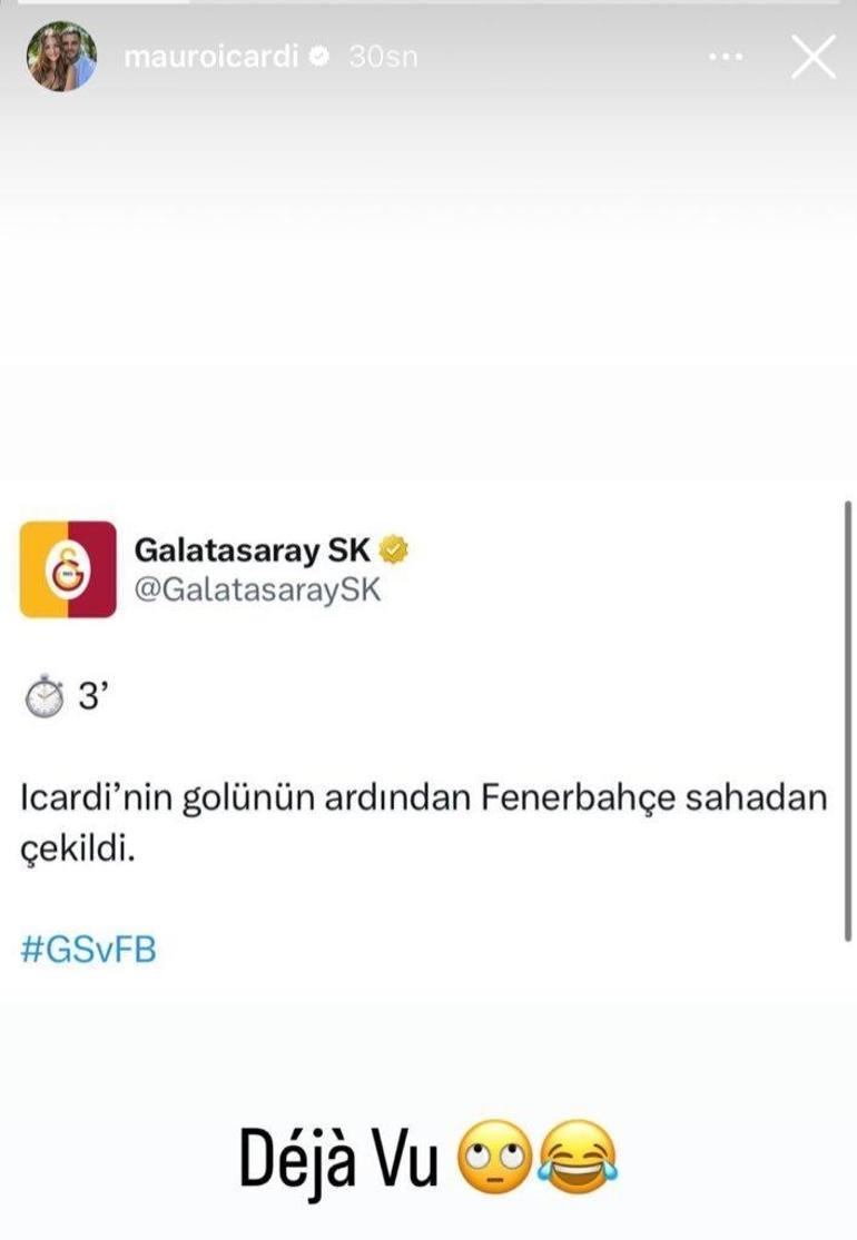 Galatasarayda Mauro Icardiden Fenerbahçe göndermesi