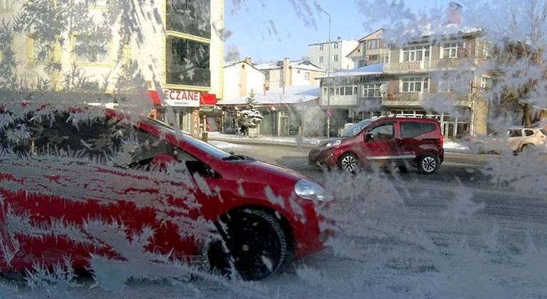 Türkiyenin en soğuk yeri Hava sıcaklığı eksi 28,4 derece