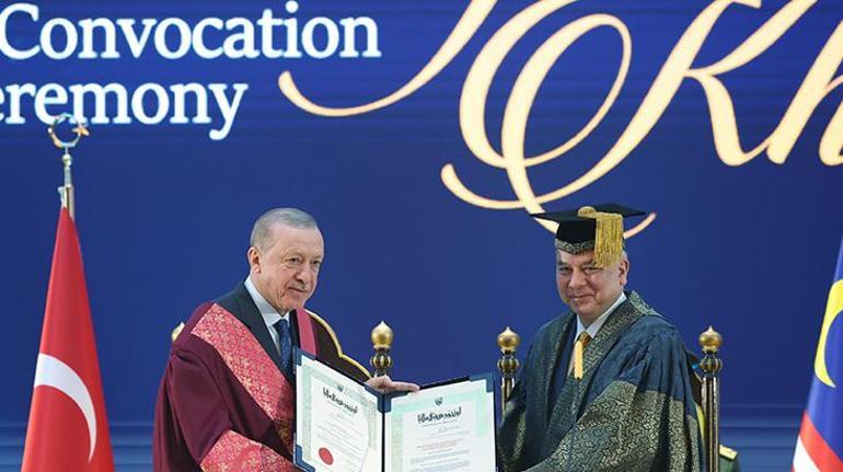 Asya turu başladı Erdoğana Malezyada fahri doktora beratı verildi