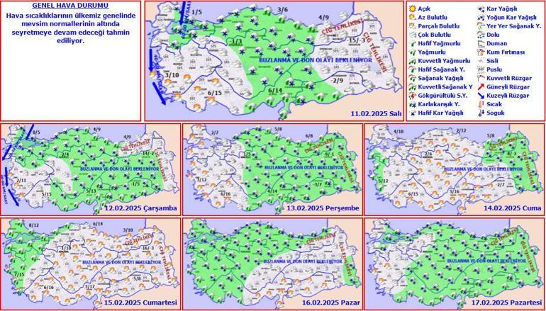 Meteoroloji haritayı değiştirdi İstanbul dahil yeniden kar alarmı