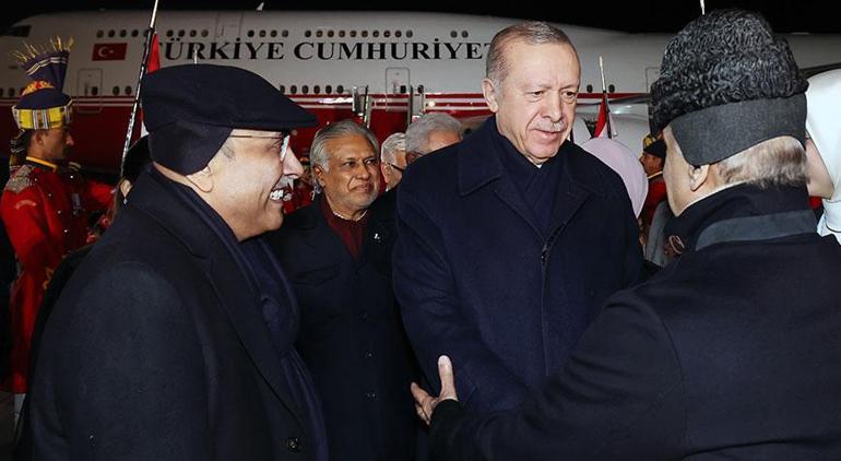 Cumhurbaşkanı Erdoğanın Asya turu sürüyor Pakistana geldi