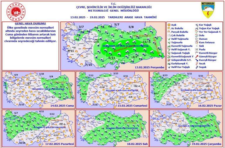 25 Şubata kadar kar yok Meteoroloji son hava durumu tahminlerini paylaştı