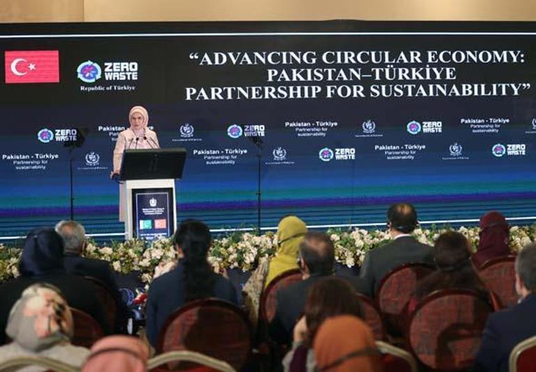 Emine Erdoğan, Döngüsel Ekonominin İlerletilmesi: Sürdürülebilirlik için Pakistan-Türkiye Ortaklığı’ etkinliğine katıldı